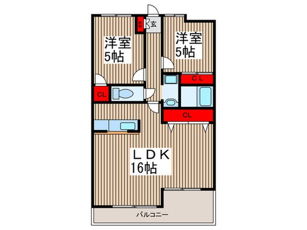 プリベール戸田の物件間取画像